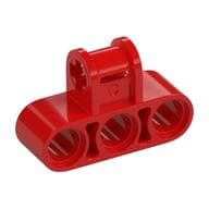 Technic Axle and Pin Connector Perpendicular Triple em Vermelho