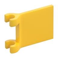 Flag 2 x 2 Square, Flared Clip Edge [Thick Clips] em Amarelo