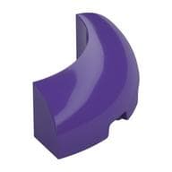 Brick Round Corner 3 x 3 x 1 No Studs em Roxo escuro