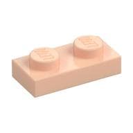 Plate 1 x 2 em Nougat claro