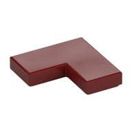 Tile 2 x 2 Corner em Vermelho escuro