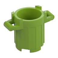 Trash Can with 4 Cover Holders em Verde-limão