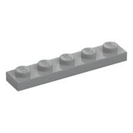 Plate 1 x 5 em Cinza azulado claro