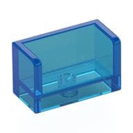 Panel 1 x 2 x 1 with Rounded Corners and 2 Sides em Azul escuro translúcido