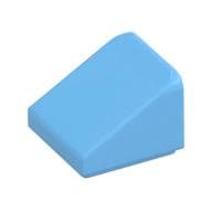 Brick Sloped 30° 1 x 1 x 2/3 (Cheese Slope) em Azul vivo claro