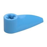 Technic Tooth 1 x 3 with Axle Hole [Hollow Underside] em Azul médio
