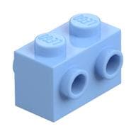 Brick Special 1 x 2 with Studs on 2 Sides em Azul vivo claro