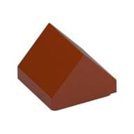 Brick Sloped Double 45° 1 x 1 em Laranja escuro