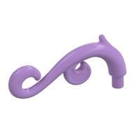 Curled Decorative Ornament / Plant Vine with Bar em Lavanda médio