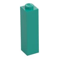 Brick 1 x 1 x 3 em Turquesa escuro