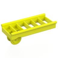 Duplo Ladder with Base Locking Ring, Short (Fire) em Amarelo vibrante