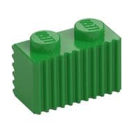 Brick Special 1 x 2 with Grille em Verde vivo