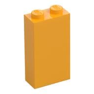 Brick 1 x 2 x 3 with Bottom Stud Holder em Laranja vivo claro