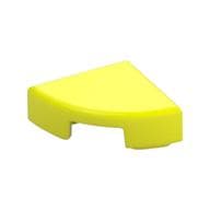 Tile Round 1 x 1 Quarter em Amarelo vibrante