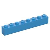 Brick 1 x 8 em Celeste escuro