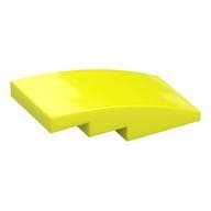 Brick Curved 4 x 2 No Studs em Amarelo vibrante