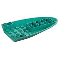 Aircraft Fuselage Curved Forward 6 x 10 Bottom em Turquesa escuro