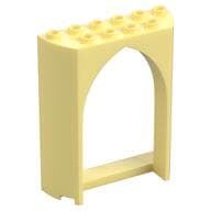Panel 2 x 6 x 6 with Gothic Arch em Amarelo vivo claro