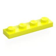 Plate 1 x 4 em Amarelo vibrante