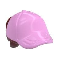 Hair and Hat / Cap, Ponytail Red Print