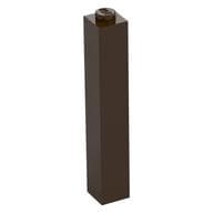 Brick 1 x 1 x 5 with Solid Stud em Marrom escuro