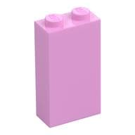 Brick 1 x 2 x 3 with Bottom Stud Holder em Rosa vivo