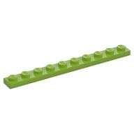 Plate 1 x 10 em Verde-limão