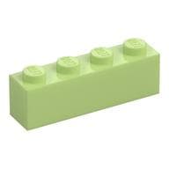 Brick 1 x 4 em Verde amarelado