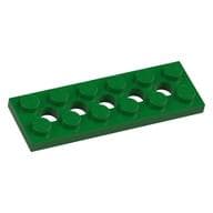 Technic Plate 2 x 6 [5 Holes] em Verde
