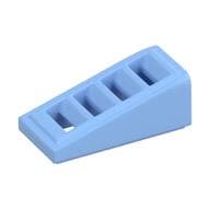 Brick Sloped 18° 2 x 1 x 2/3 with 4 Slots / Grate em Azul vivo claro