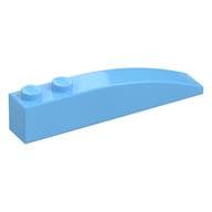 Brick Curved 6 x 1 em Azul vivo claro