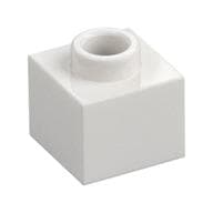 Plate 1 x 1 x 2/3 with Open Stud em Branco