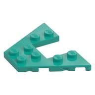 Wedge Plate 4 x 6 em Turquesa escuro