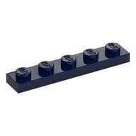 Plate 1 x 5 em Azul escuro