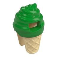Costume Ice Cream Suit with Tan Cone Pattern em Verde vivo