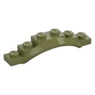 Wheel Arch, Mudguard, 1 1/2 x 6 x 1 [Arch Extended] em Verde oliva