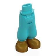 Minidoll Hips and Baggy Trousers with Pearl Gold Shoes Print