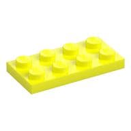 Plate 2 x 4 em Amarelo vibrante
