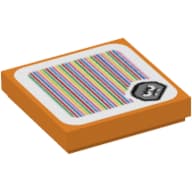 Tile 2 x 2 with Goombrat and Barcode Print (Sticker)