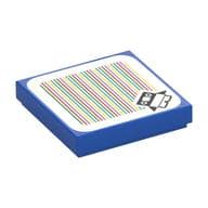 Tile 2 x 2 with Baby Penguin and Barcode Print (Sticker)