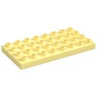 Duplo Plate 4 x 8 em Amarelo vivo claro