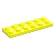 Plate 2 x 6 em Amarelo vibrante