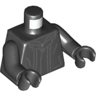 Torso, Jacket, Zipper, Collar, Pockets / Hood Print, Black Arms and Hands