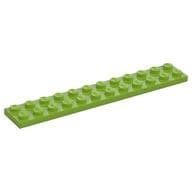 Plate 2 x 12 em Verde-limão