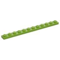 Plate 1 x 12 em Verde-limão