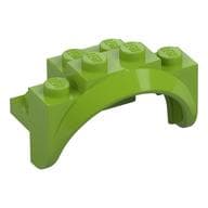 Wheel Arch, Mudguard 4 x 2 x 2 1/2 em Verde-limão