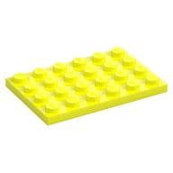 Plate 4 x 6 em Amarelo vibrante