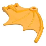 Creature Body Part, Dragon / Thestral Wing with Bar Connection [Plain] em Laranja vivo claro