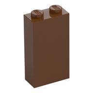 Brick 1 x 2 x 3 with Bottom Stud Holder em Marrom avermelhado