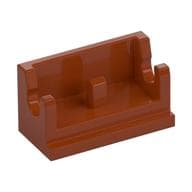 Hinge Brick 1 x 2 Base em Laranja escuro